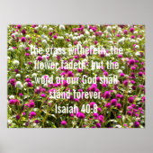 Isaiah 40:8 poster (Vorne)