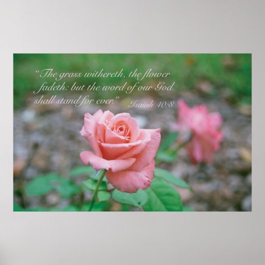 Isaiah 40:8 poster (Vorne)