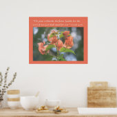 Isaiah 40:8 Poster (Alabama Sunset Bougainvilleas) (Küche)