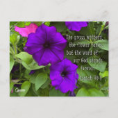 Isaiah 40:8 - Postkarte (Vorderseite)