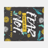 Isaiah 41:10 - Angst nicht Inspiration Bibel Verse Fleecedecke (Vorderseite (Horizontal))