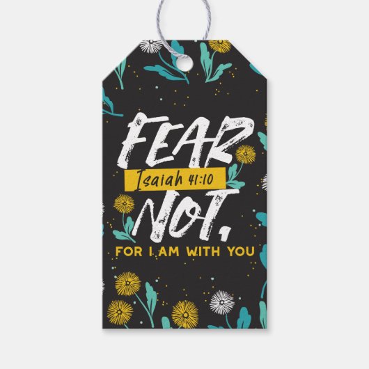 Isaiah 41:10 - Angst nicht Inspiration Bibel Verse Geschenkanhänger (Vorderseite)
