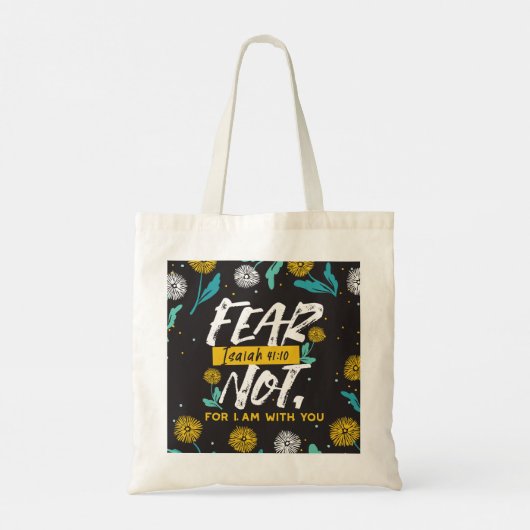 Isaiah 41:10 - Angst nicht Inspiration Bibel Verse Tragetasche (Rückseite)