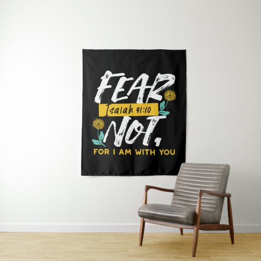 Isaiah 41:10 - Angst nicht Inspiration Bibel Verse Wandteppich (Beispiel)