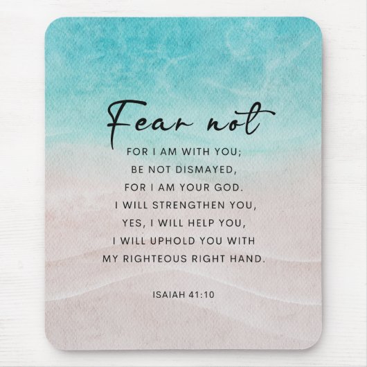 Isaiah 41:10 Angst nicht Mousepad (Vorne)
