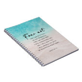 Isaiah 41:10 Angst nicht Notizblock (Rechte Seite)