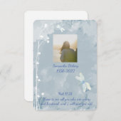 Isaiah 41:10 Beerdigung der Schrift Dank Custom Da Dankeskarte (Vorne/Hinten)