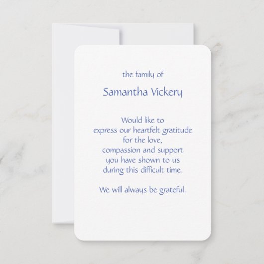 Isaiah 41:10 Beerdigung der Schrift Dank Custom Da Dankeskarte (Rückseite)