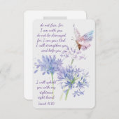 Isaiah 41:10 Beerdigung der Schrift Dank Custom Dankeskarte (Vorne/Hinten)