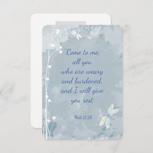 Isaiah 41:10 Beerdigung der Schrift Dank Custom Dankeskarte (Vorne/Hinten)