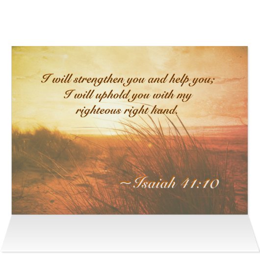 Isaiah 41:10 Bibel Fürchte nicht, dass ich bei dir (Innenansicht Horizontal (Oben))