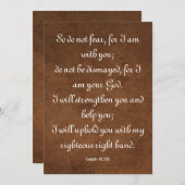 Isaiah 41:10 Bibel Verse für die Strength Flat Car (Vorne/Hinten)