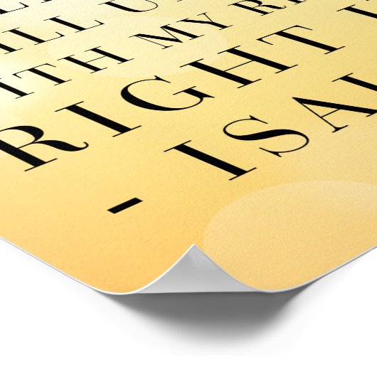 Isaiah 41:10 Bibelangebot Poster (Ecke)