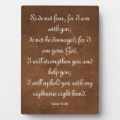 Isaiah 41:10 Bibelverse für Stärke Fotoplatte (Vorderseite)