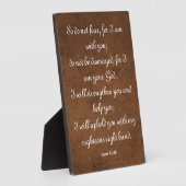 Isaiah 41:10 Bibelverse für Stärke Fotoplatte (Seite)