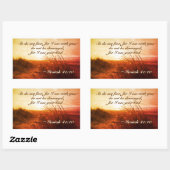 Isaiah 41:10 Bibelverse Fürchte nicht, dass ich be Rechteckiger Aufkleber (Blatt)