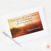 Isaiah 41:10 Bibelverse Fürchte nicht, dass ich be Rechteckiger Aufkleber (Umschlag)