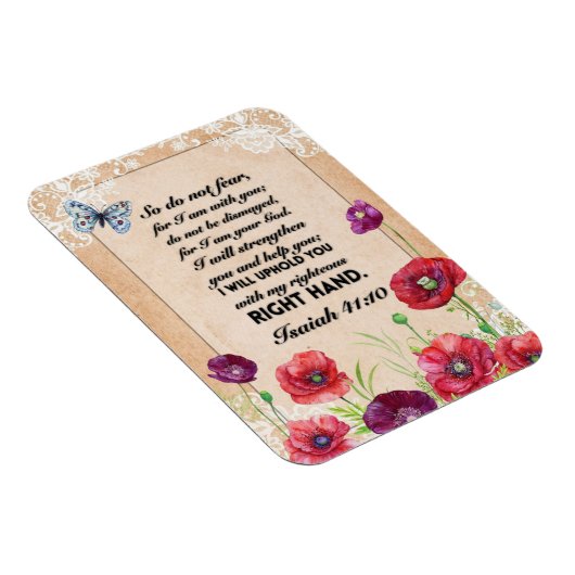 Isaiah 41:10 Bibelverse Magnet (Rechte Seite)