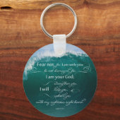 Isaiah 41 10 Bible Verse Button Schlüsselanhänger (Vorderseite)