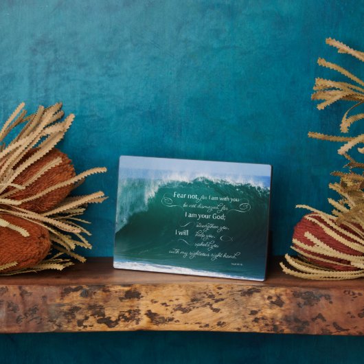 Isaiah 41 10 Bible Verse Easel Plaque Fotoplatte (Seite)