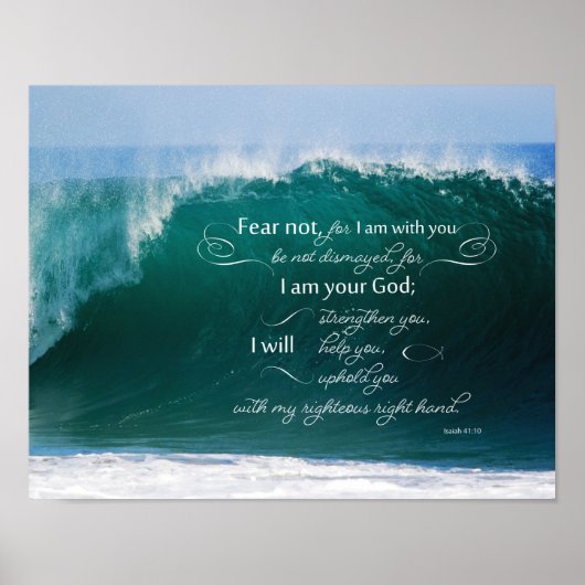 Isaiah 41 10 Bible Verse Poster (Vorne)