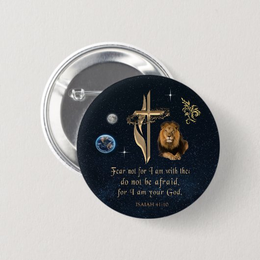 Isaiah 41:10 button (Vorne & Hinten)