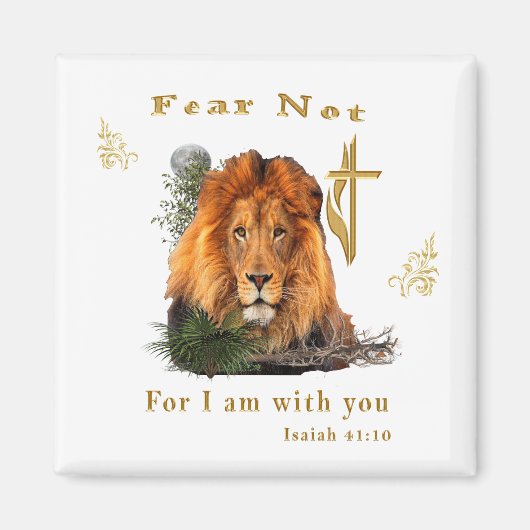 Isaiah 41:10 Christlich Magnet (Vorne)