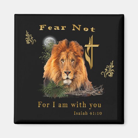 Isaiah 41:10 Christlich Magnet (Vorne)