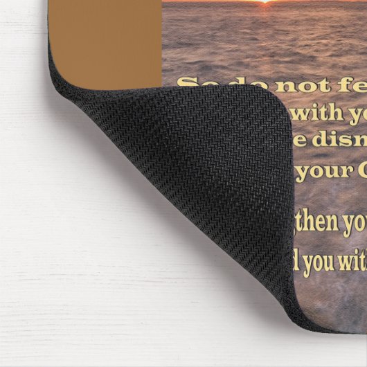 Isaiah 41: 10 christliche Geschenke Mousepad (Ecke)