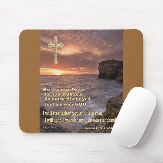 Isaiah 41: 10 christliche Geschenke Mousepad (Mit Mouse)