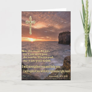 Isaiah 41: 10 christliche Karte