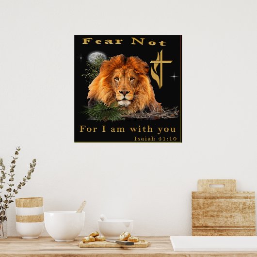 Isaiah 41:10 Christliche Poster (Küche)