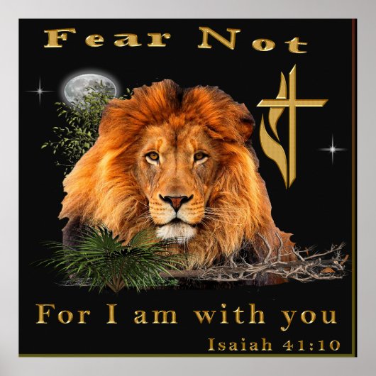 Isaiah 41:10 Christliche Poster (Vorne)