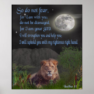 Isaiah 41: 10 christliches Poster