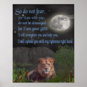 Isaiah 41:10 christliches Poster (Vorne)