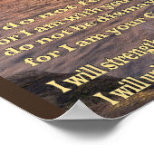 Isaiah 41 10 christliches Poster (Ecke)