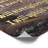 Isaiah 41 10 christliches Poster (Ecke)