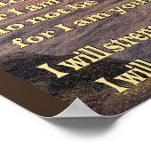 Isaiah 41 10 christliches Poster (Ecke)