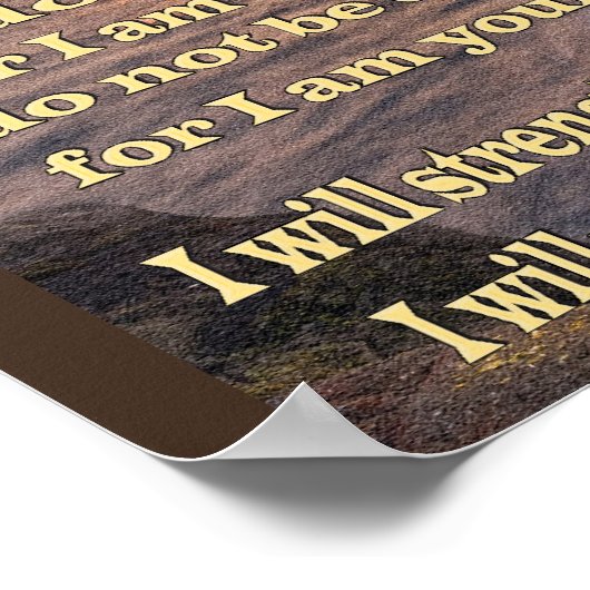 Isaiah 41 10 christliches Poster (Ecke)