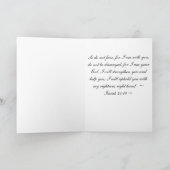 Isaiah 41:10 Ermutigung Karte (Innenseite)