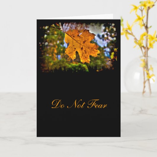 Isaiah 41:10 Ermutigung Karte (Gelbe Blume)