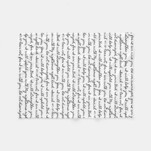 Isaiah 41:10 fleecedecke (Vorderseite (Horizontal))