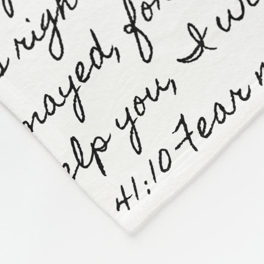 Isaiah 41:10 fleecedecke (Ecke)