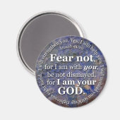 Isaiah 41:10 Furcht nicht vor mir bin mit dir Magnet (Vorderseite/Rückseite)