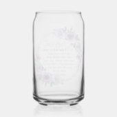 Isaiah 41:10 Furcht vor nicht Lila Schrift Dosenglas (Rückseite)