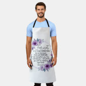 Isaiah 41:10 Furcht vor nicht Lila Schrift Schürze (Getragen)