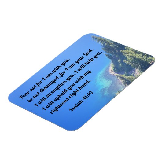 Isaiah 41:10 Fürchte dich nicht, denn ich bin bei  Magnet (Linke Seite)