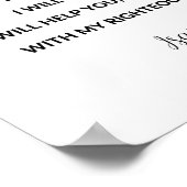 Isaiah 41:10 Fürchte dich nicht, denn ich bin bei Poster (Ecke)