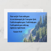 Isaiah 41:10 Fürchte dich nicht, denn ich bin bei Postkarte (Vorne/Hinten)