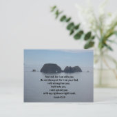 Isaiah 41:10 Fürchte dich nicht, denn ich bin bei Postkarte (Stehend Vorderseite)